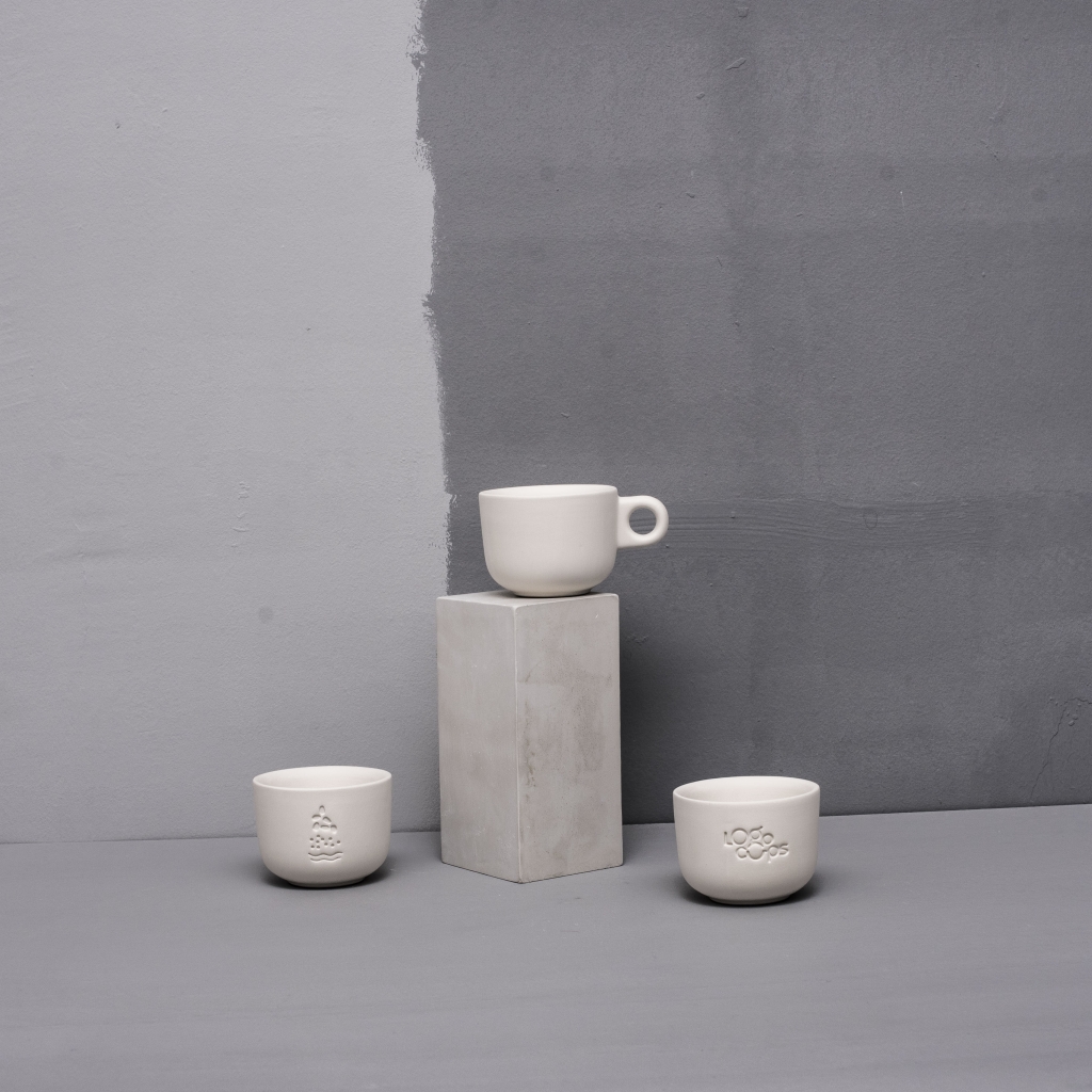 Handmade emboss cups